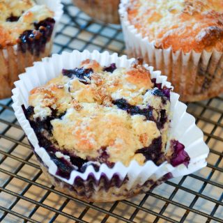 Blueberry and lemon muffins