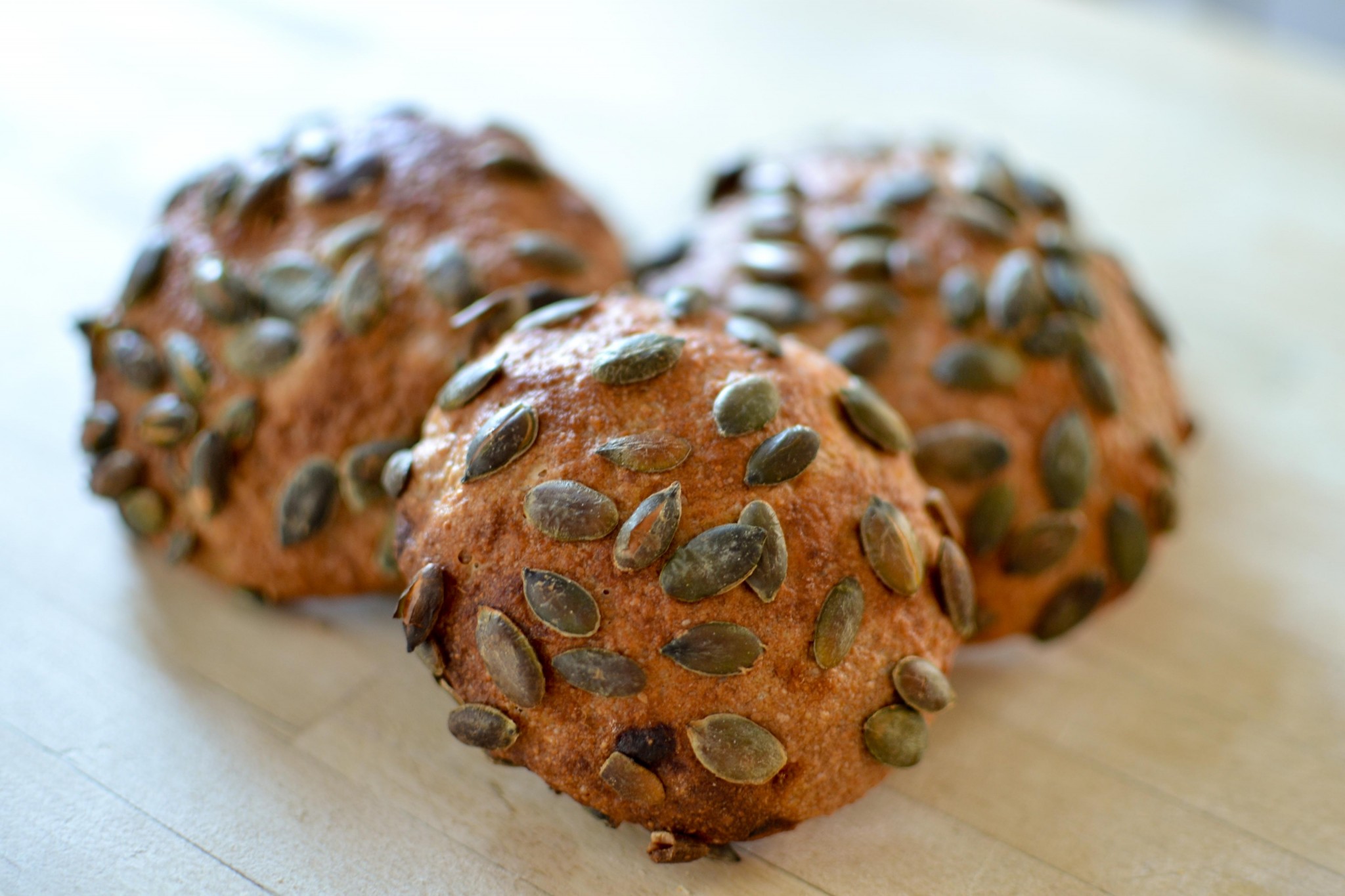 pumpkin seed and apricot rolls