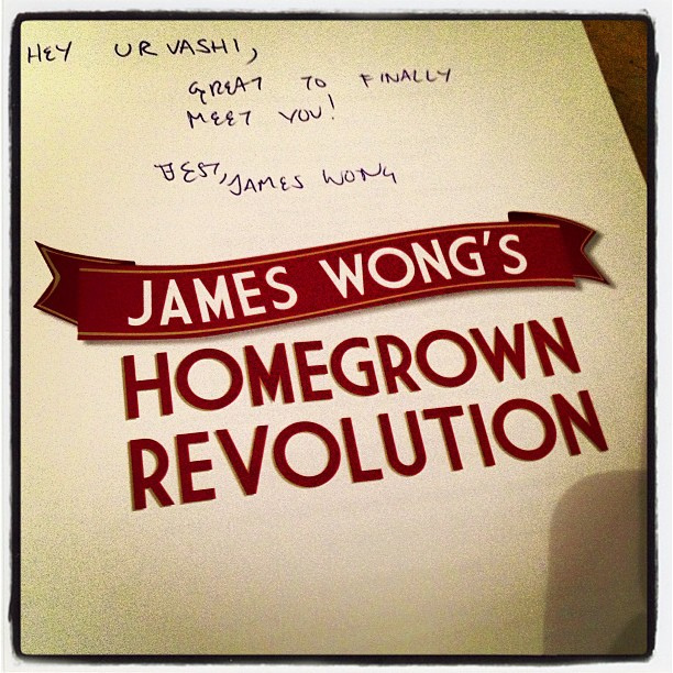 My signed copy of Homegrown Revolution