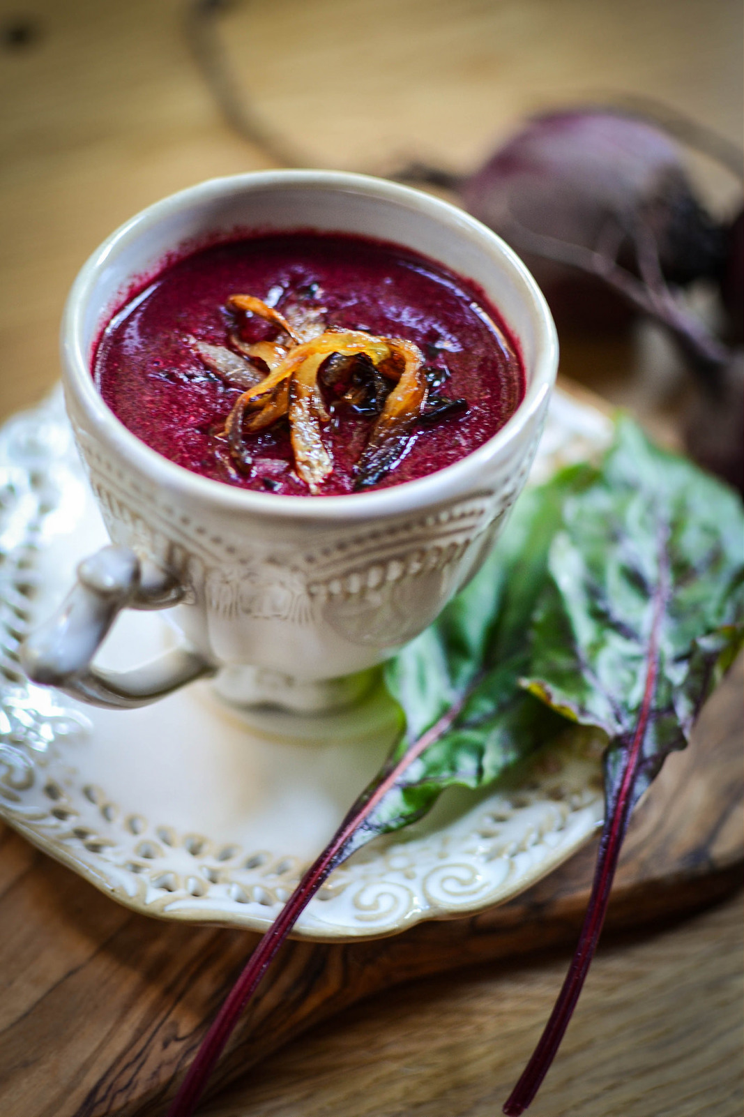 Beetroot and coconut soup